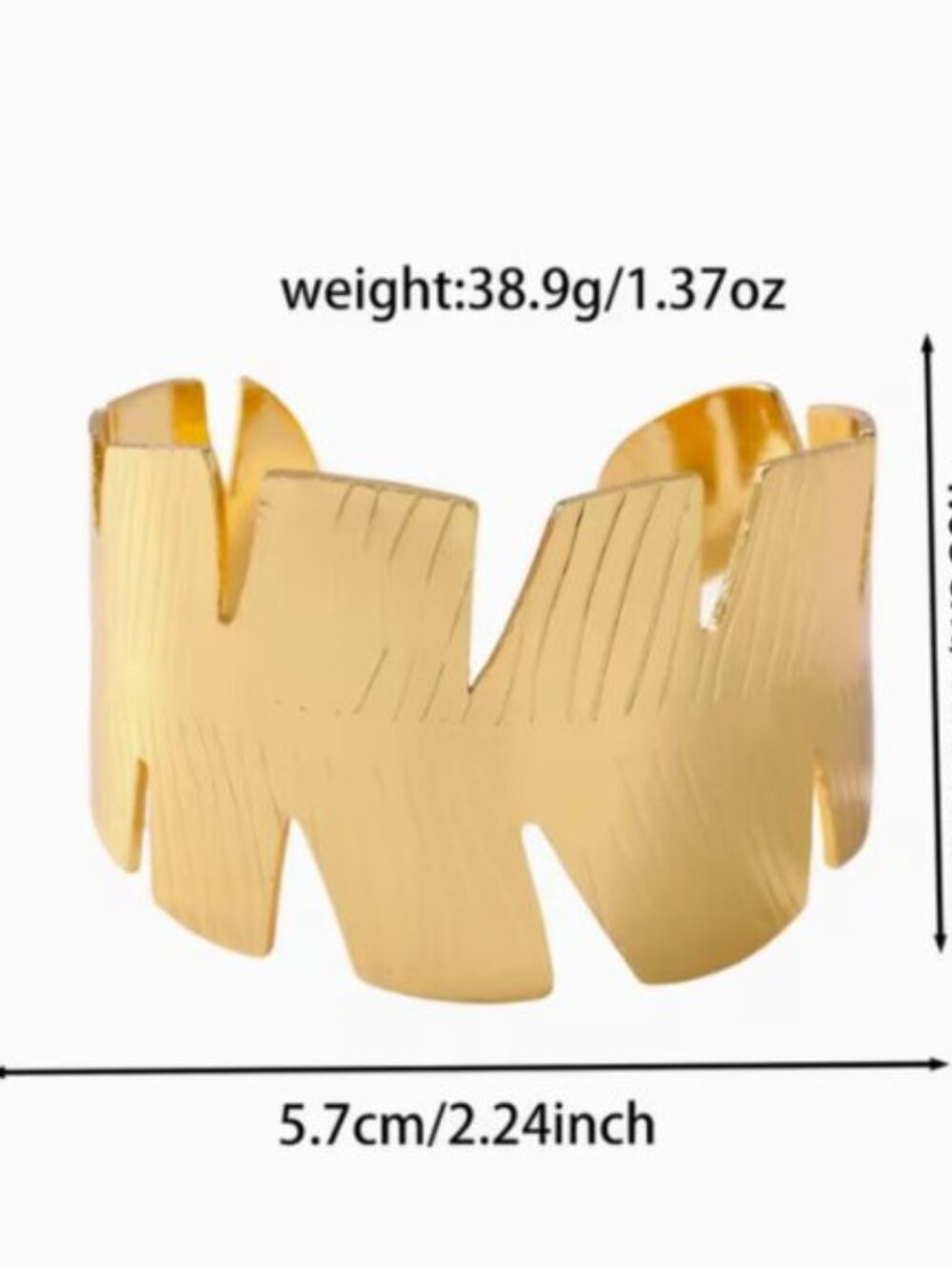 Stainless Steel Bangle Waterproof & Fade-Resistant w/Plating Hypoallergenic - Picture 4 of 7